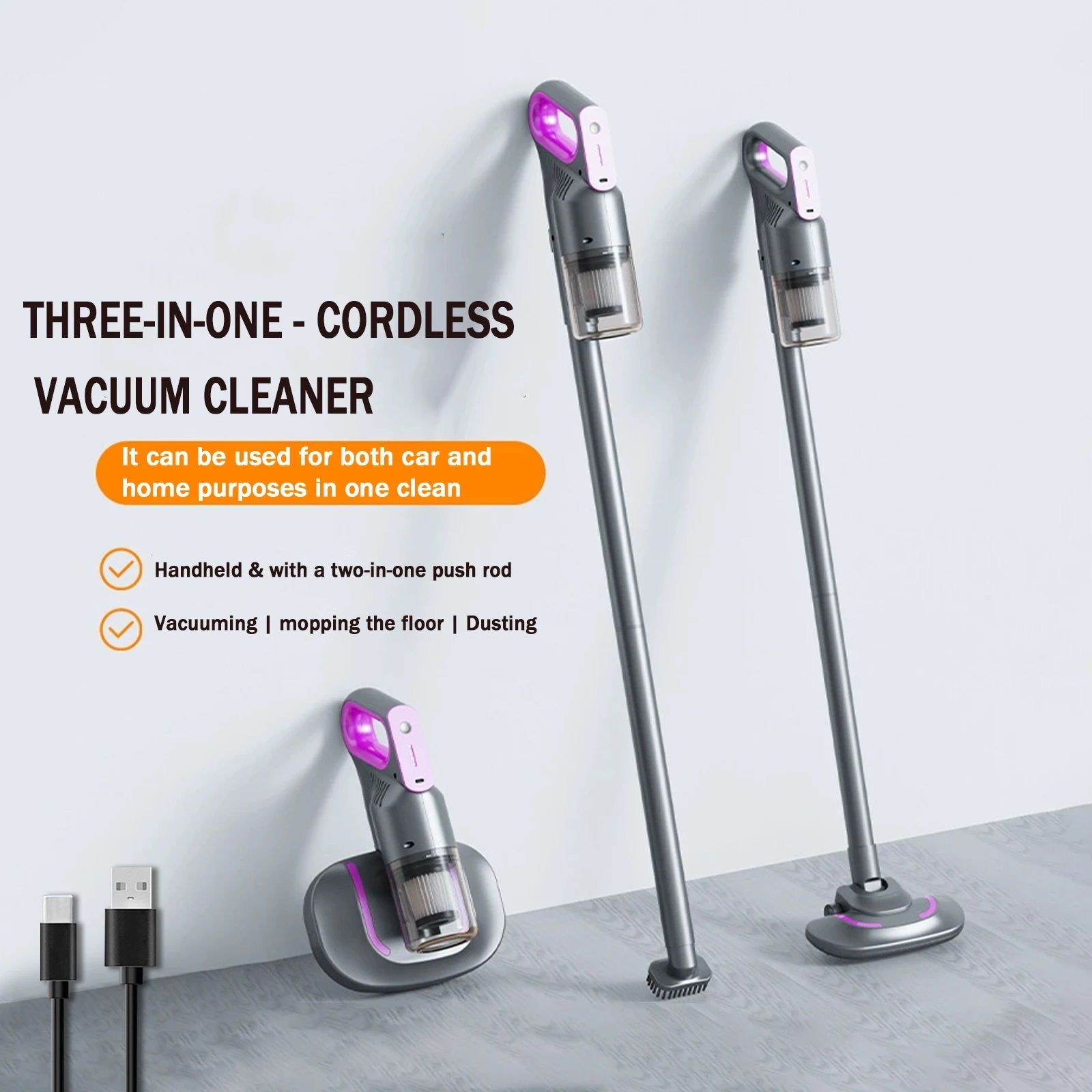 Smart Three-in-One Cordless Vacuum Cleaner