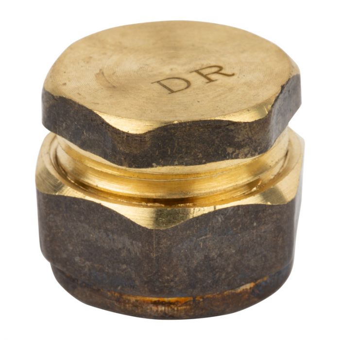 Compression Brass End Cap 15mm