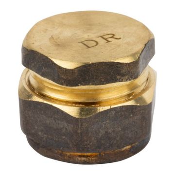 Compression Brass End Cap 15mm