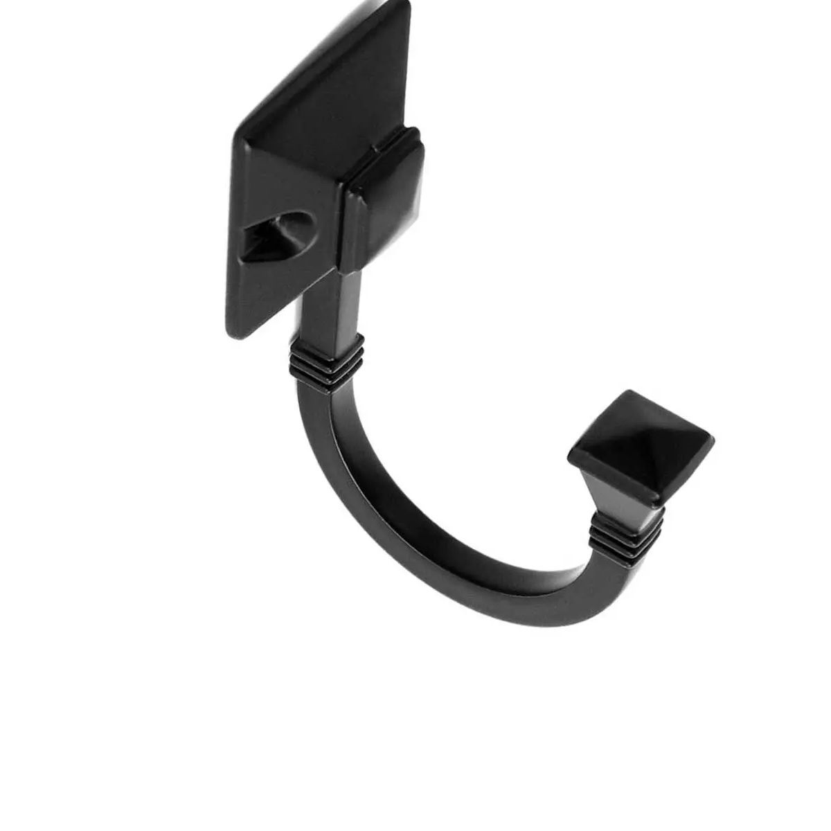 Coat Hook, Fancy, Black (4 pack) BY WOODLY