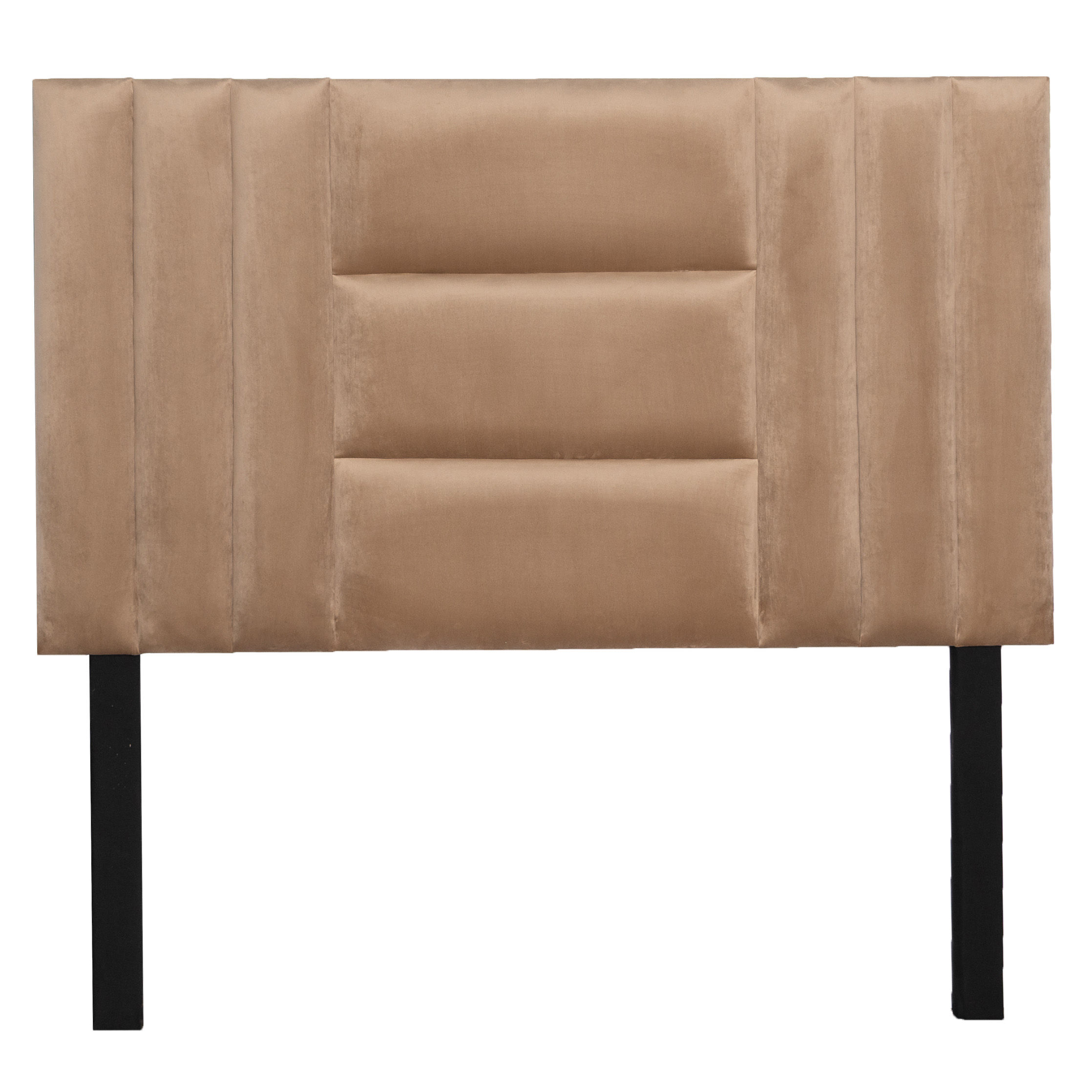 Luna Headboard - Beige Velvet - Single