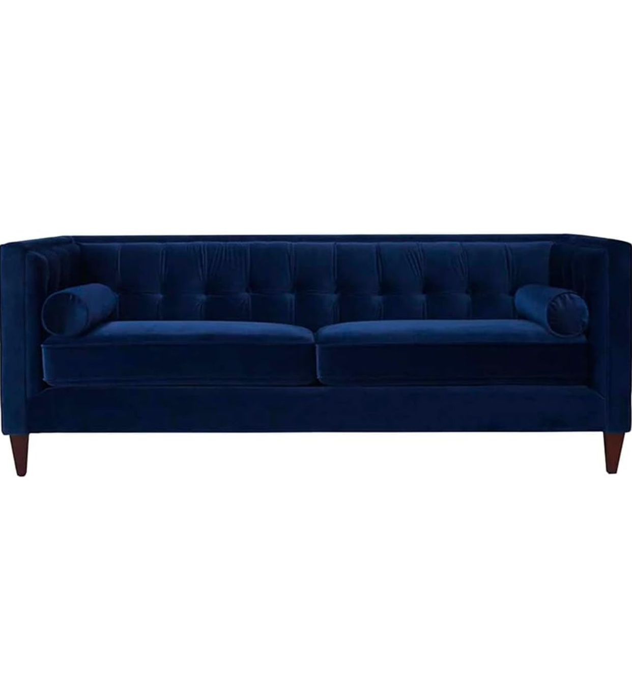 IG Furn- Lottie Velvet Couch Blue