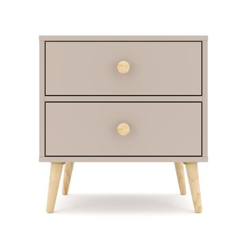 BAM! Impression Two Drawer Bedside Table - Congo