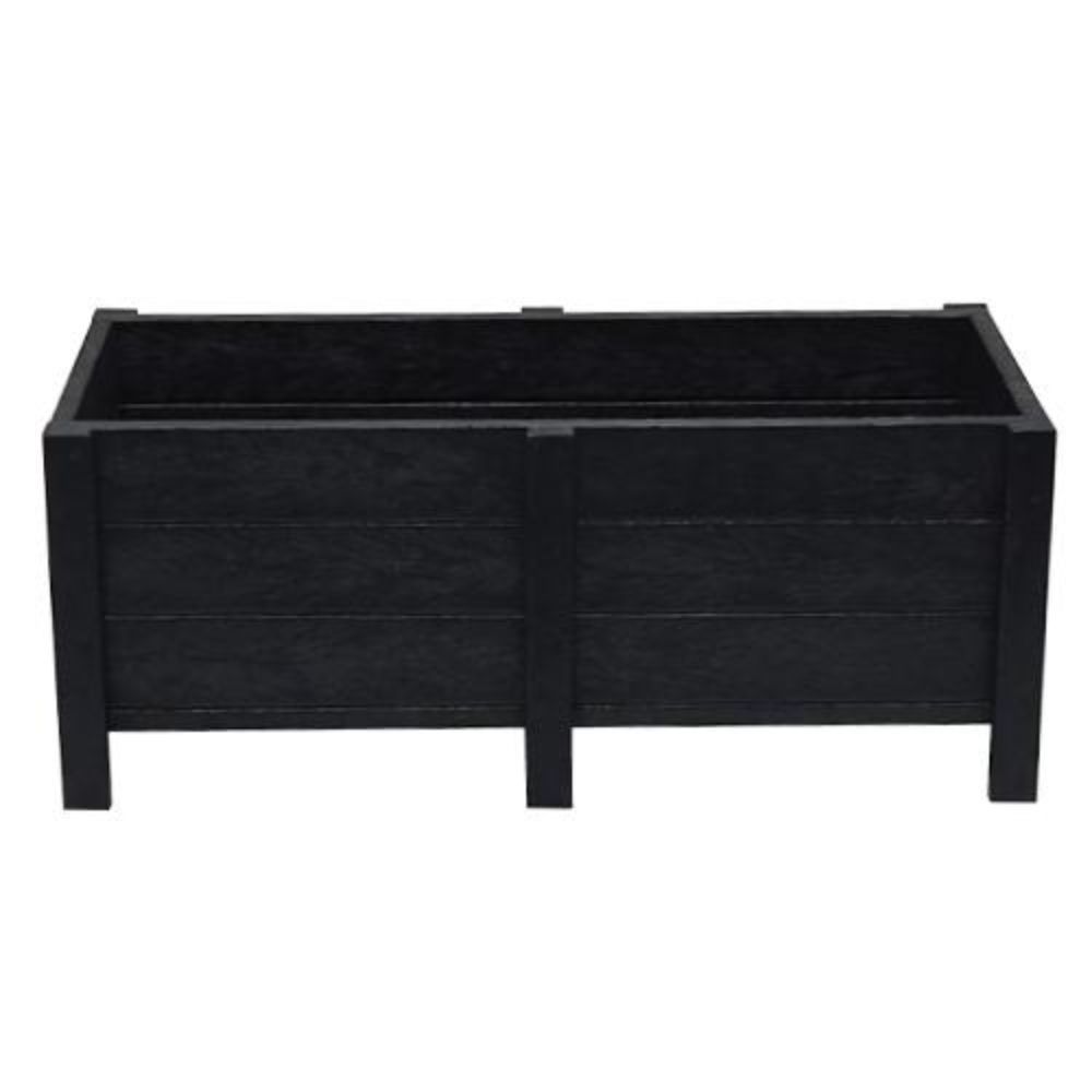 Herb Box Charcoal Grey – Recycled Plastic Garden Planter with Strong Support Frame