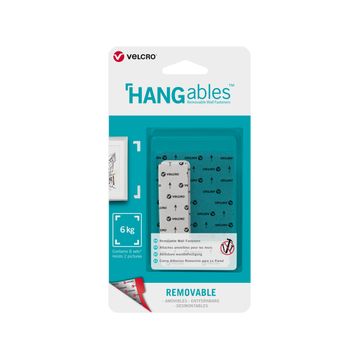Hook and Loop 44mm x 76mm corners. white. 8pcs