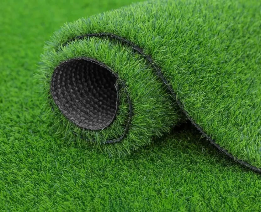 30mm Artificial Grass Green Plastic Carpet (2 m, X 10 m, Rectangle)