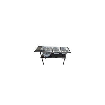 5-in-1 Stainless Steel Mobile Sink Station