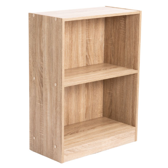 CYRUS 2 SHELF BOOKCASE - OAK