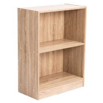 CYRUS 2 SHELF BOOKCASE - OAK