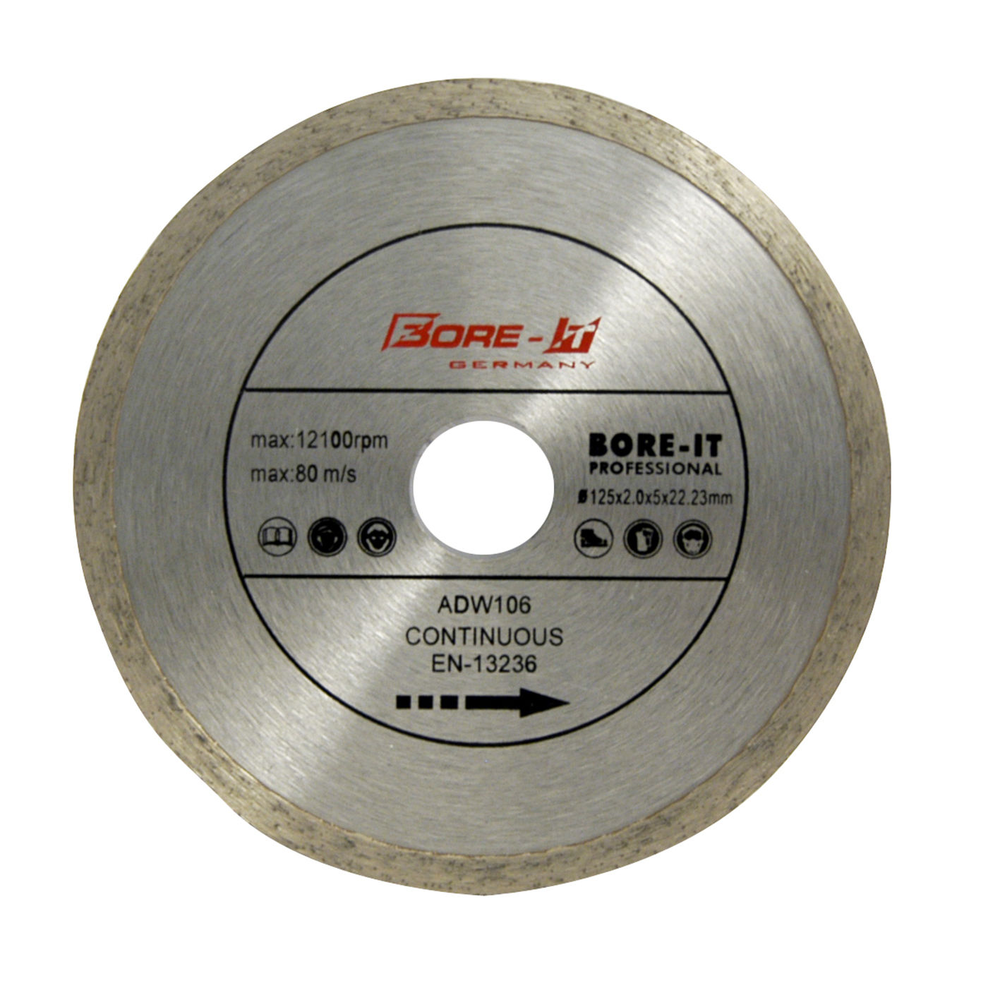 Sparky - Diamond Blade - Continuous Rim - 125mm - 5 Pack