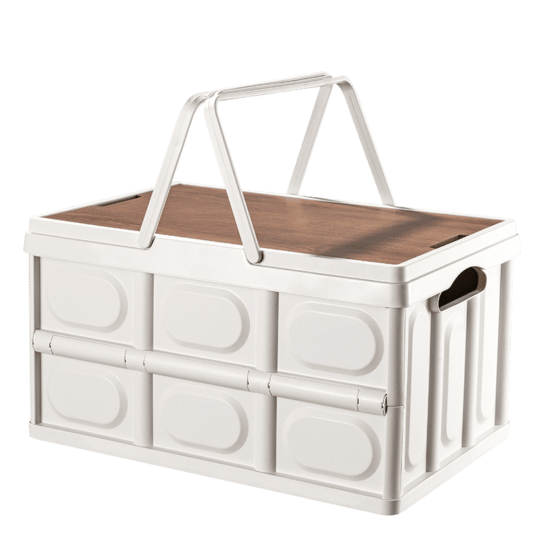 Deli Foldable Camping Storage Box with Handle 543629cm