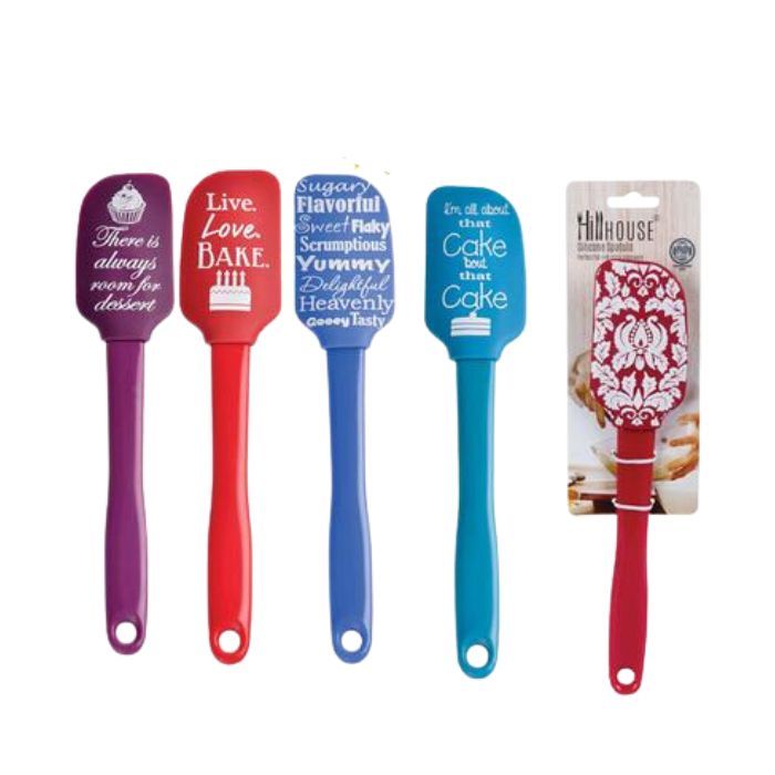 Silicone Spatula with Wording - 25cm (Pack of 5)