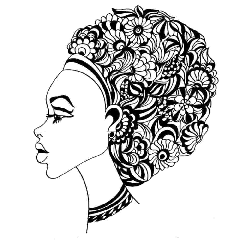 Flower Lady  in Powder coated Matt Black - Size: 850 x 630mm with 30mm stand off pins