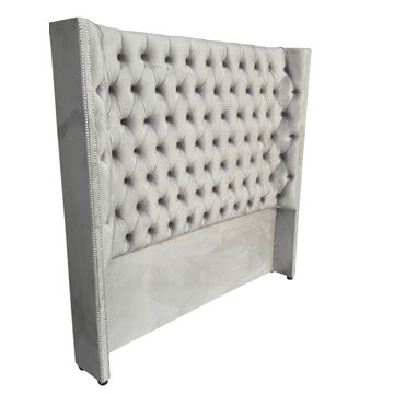 King size - Deep Buttons with Studs Headboard Velvet material