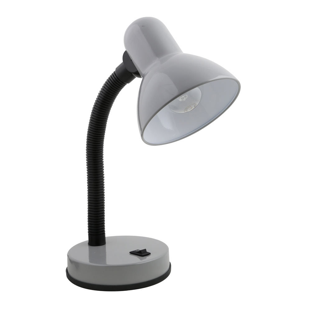 Eurolux Student Desk Lamp Cool Grey