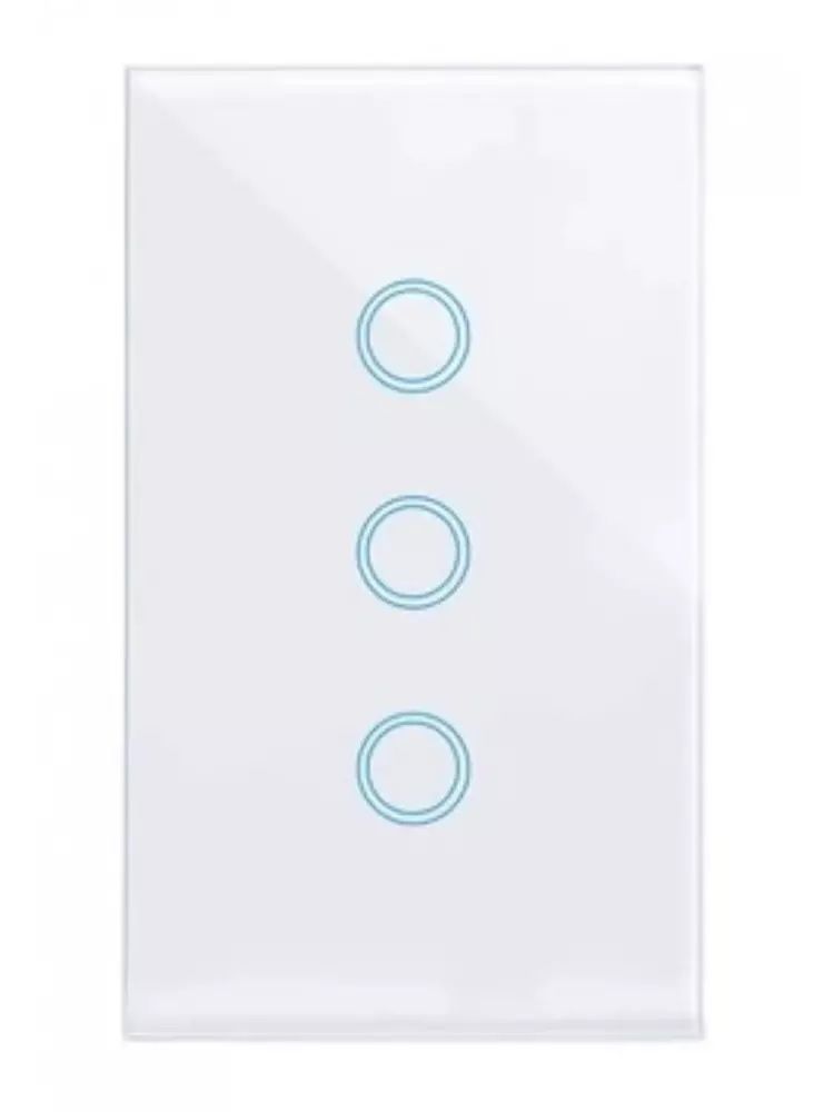 Smart Life / Tuya Smart Wifi Light Switch WHITE 3 Channel NO NEUTRAL REQUIRED