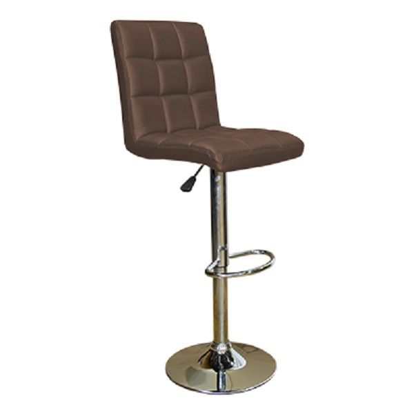 Brown Imprezza Faux leather barstool with gear lift and Swivel function