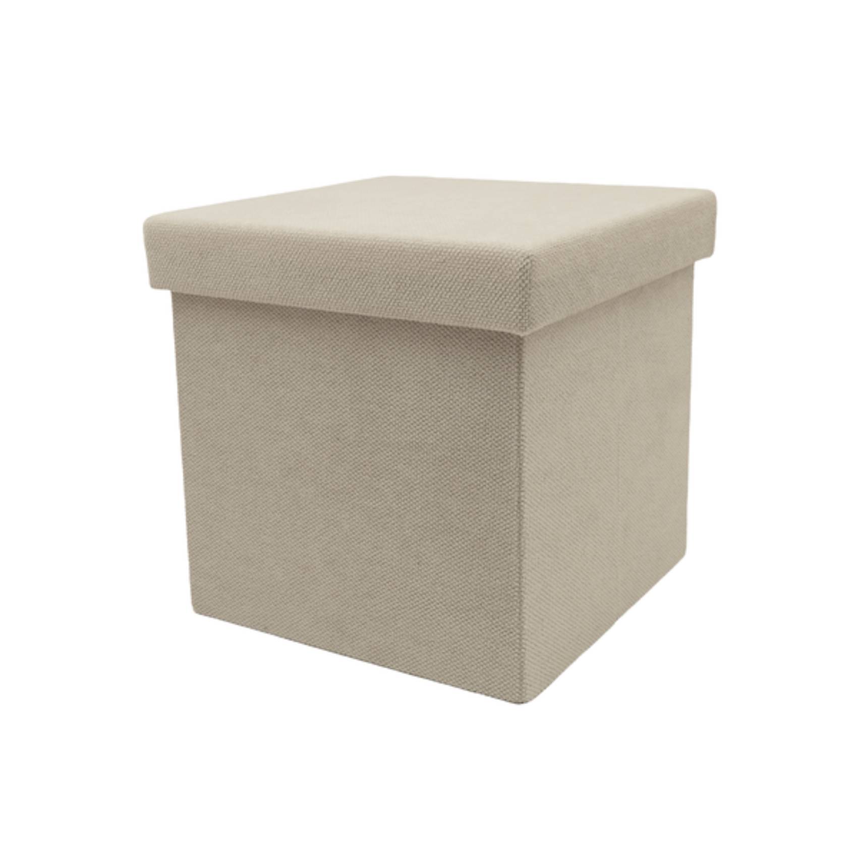 Everfurn Amara Square Ottoman With Storage Compartment