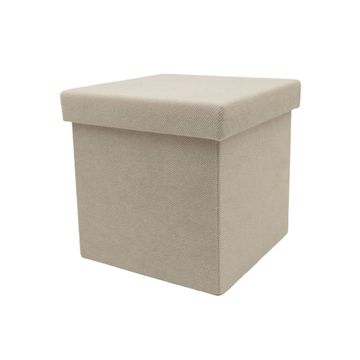 Everfurn Amara Square Ottoman With Storage Compartment