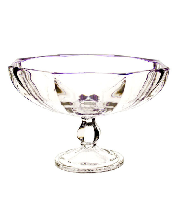 IRENA FOOTED BOWL 29CM HAMBURG PURPLE - Set of 1