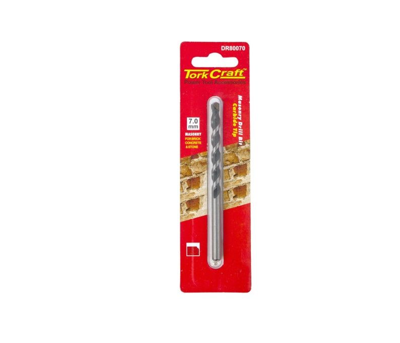 Tork Craft - Drill Bit - Masonry/Concrete - 7mm - 1/Card