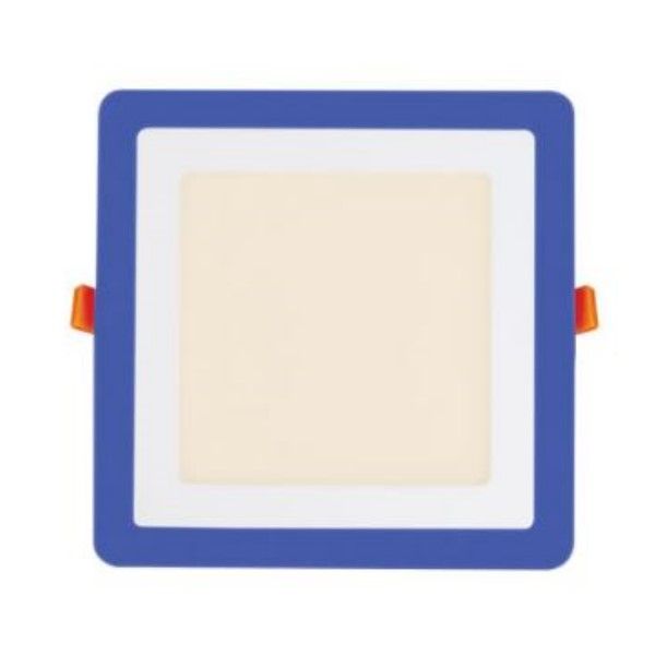 18+6W 100-240V 245mm Square LED Down Light 4200K+Blue