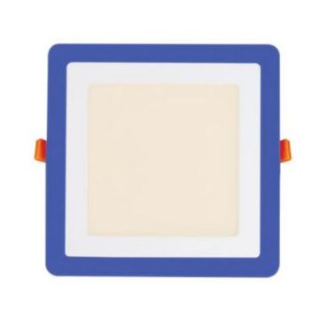 18+6W 100-240V 245mm Square LED Down Light 4200K+Blue