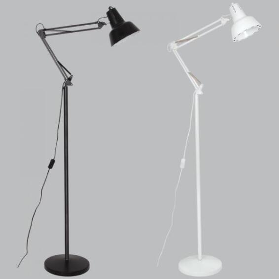 Brightstar Industrial Floor Lamp White