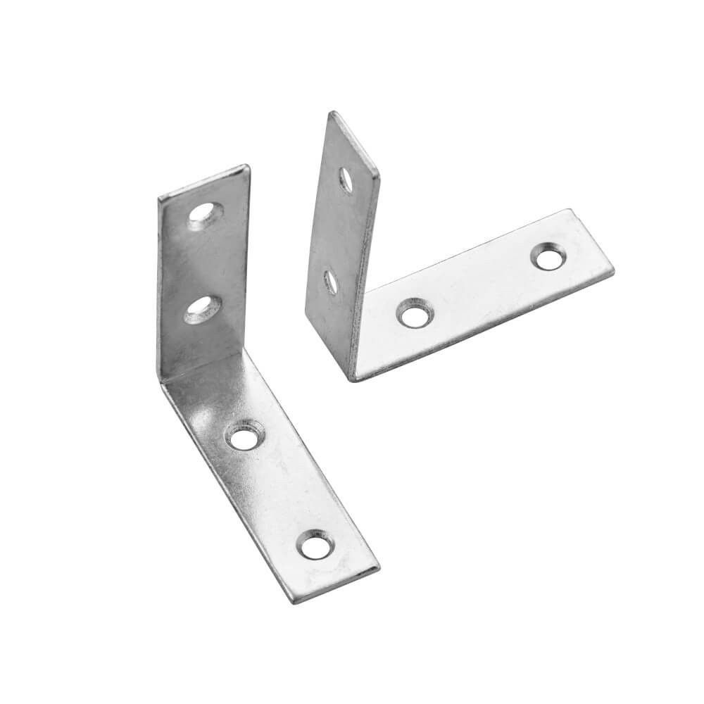 50x50mm Steel Corner Bracket with Screws