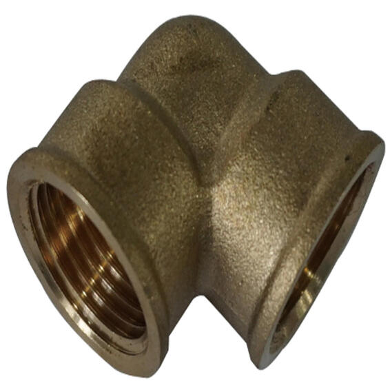 SCREWED CONNECTOR BRASS ELBOW EQ FF3/8