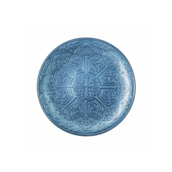 IRENA PLATE TOPKAPI 35CM LIGHT BLUE - Set of 1