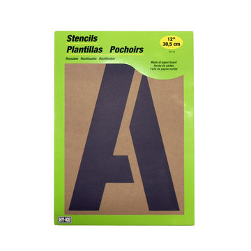 Stencil Figure And Letter - Reusable - 300mm - 2 Pack