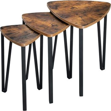 SET OF 3 STACKING SIDE TABLES FOR LIVING ROOM