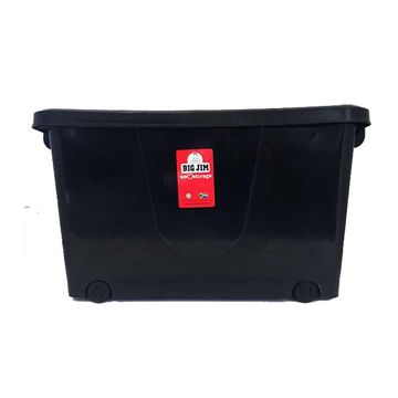 BIG JIM Bin Storage Multibox Black On Wheels 32 Litres
