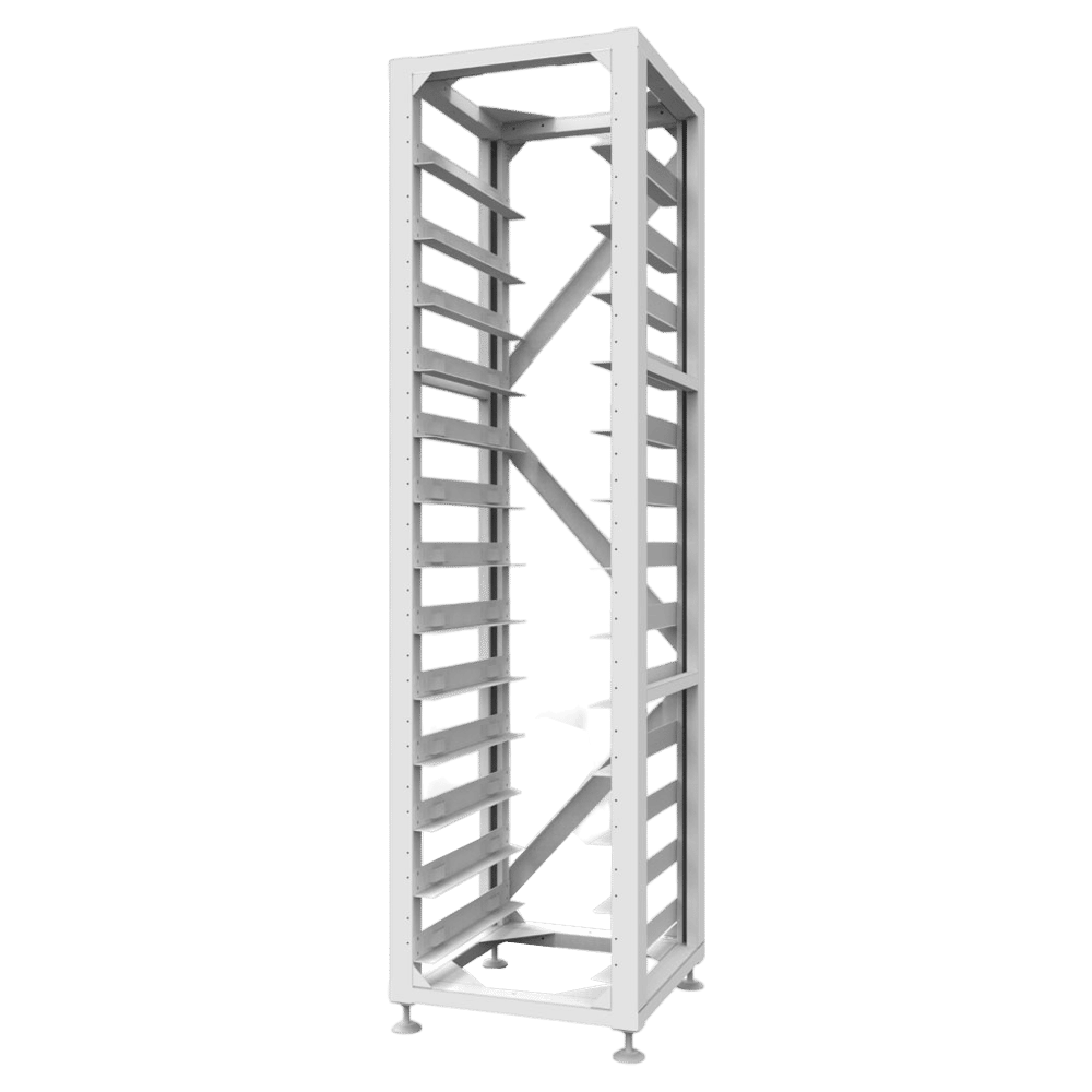RACK FOR 12 X HV BATTERIES & 1 X BMS 3U (if no stock, refer to AL-4306-BK)