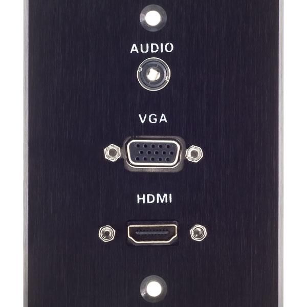 Audio And Video Wall Plate 4X2