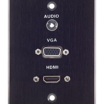 Audio And Video Wall Plate 4X2
