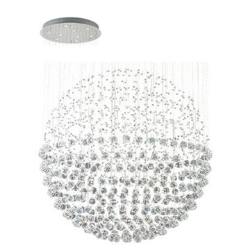 9LT Ball Chandelier Crystal Chrome GU10 9x50w