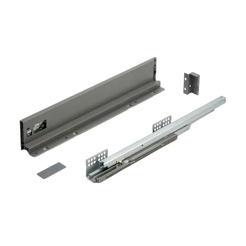Starbox Slim Drawer Sides, Grey, 500mm x 88mm