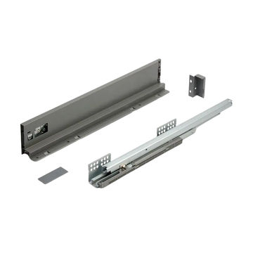 Starbox Slim Drawer Sides, Grey, 500mm x 88mm