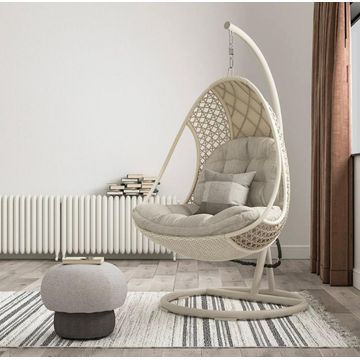 Serenity Woven Teardrop Swing Chair