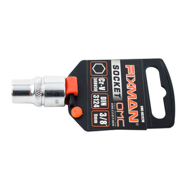 Fixman - Hex Socket - 3/8 Inch Drive - 9mm - 8 Pack