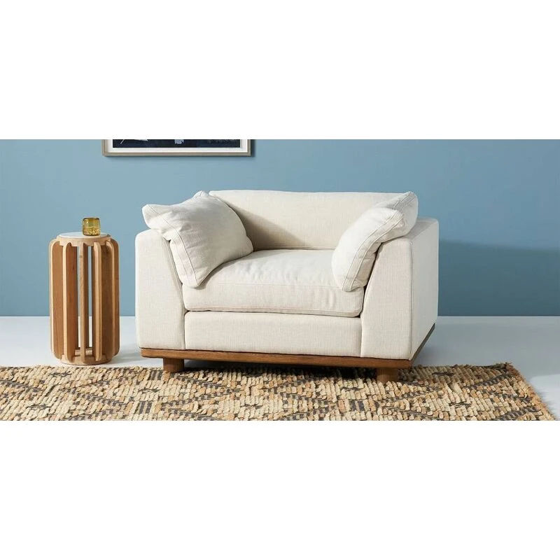 Leah Armchair Linen light beige