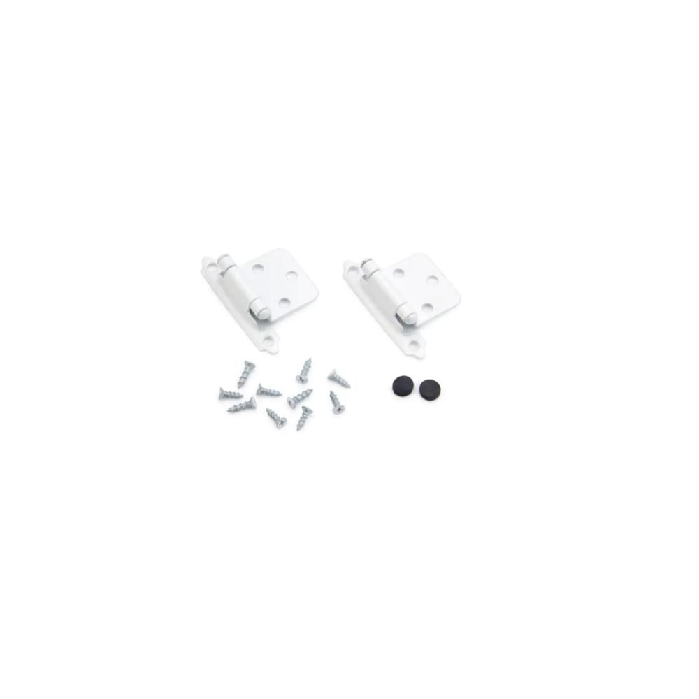 Pack of 10 SELF CLOSING HINGE, 3 KNUCKLE, WHITE, 2 PIECE