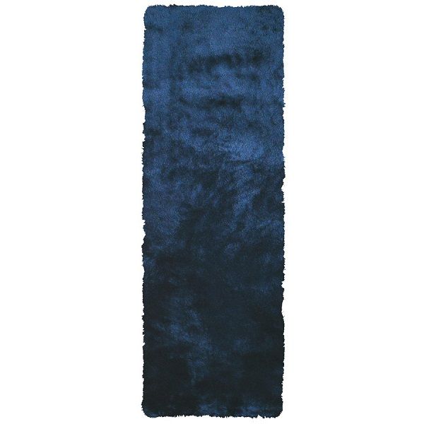 Indochine Contemporary Solid Colour Dark Blue - Runner