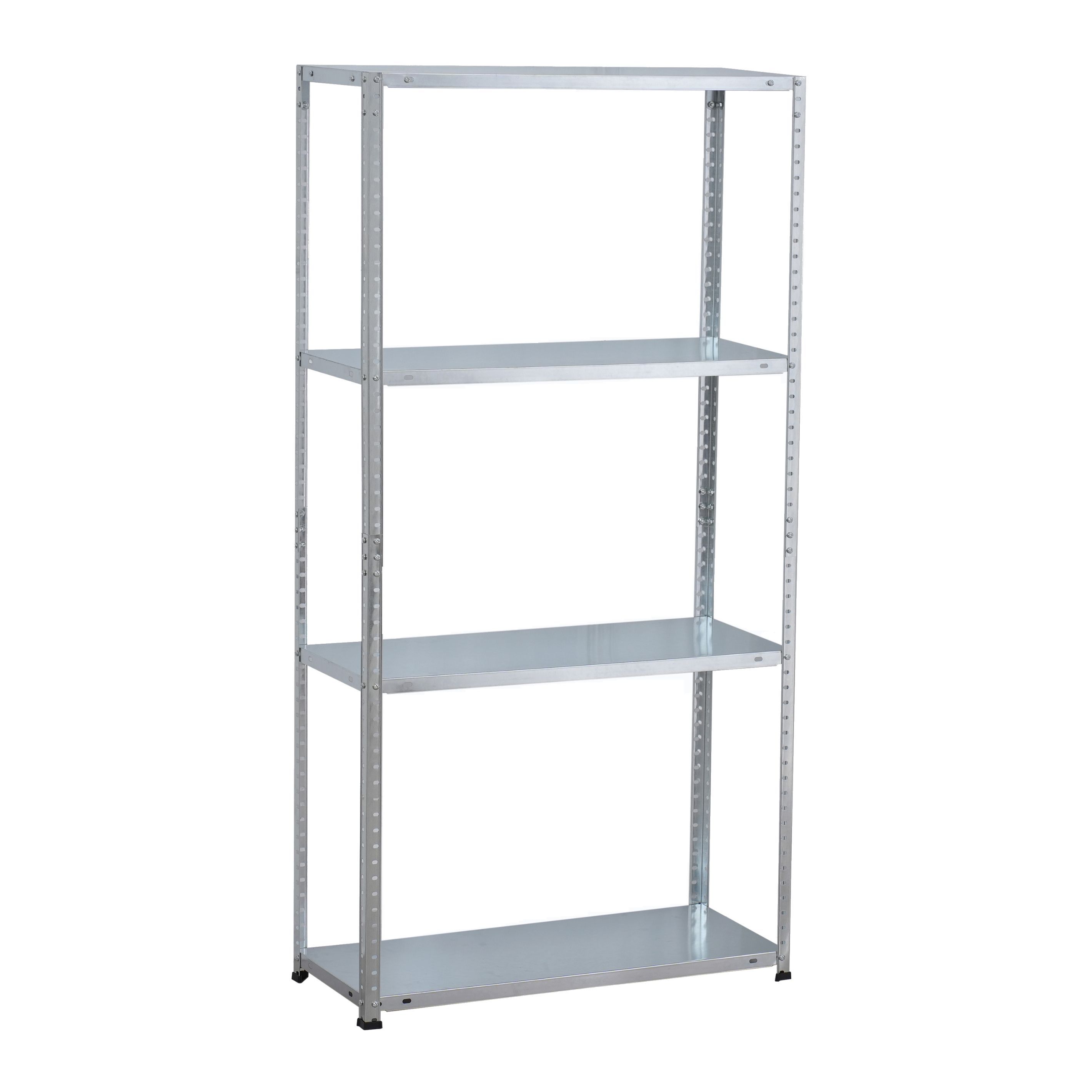 Infinity Homeware - 4 Tier Steel Shelving - 75 x 30 x 143 cm - Galvanised