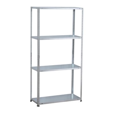 Infinity Homeware - 4 Tier Steel Shelving - 75 x 30 x 143 cm - Galvanised