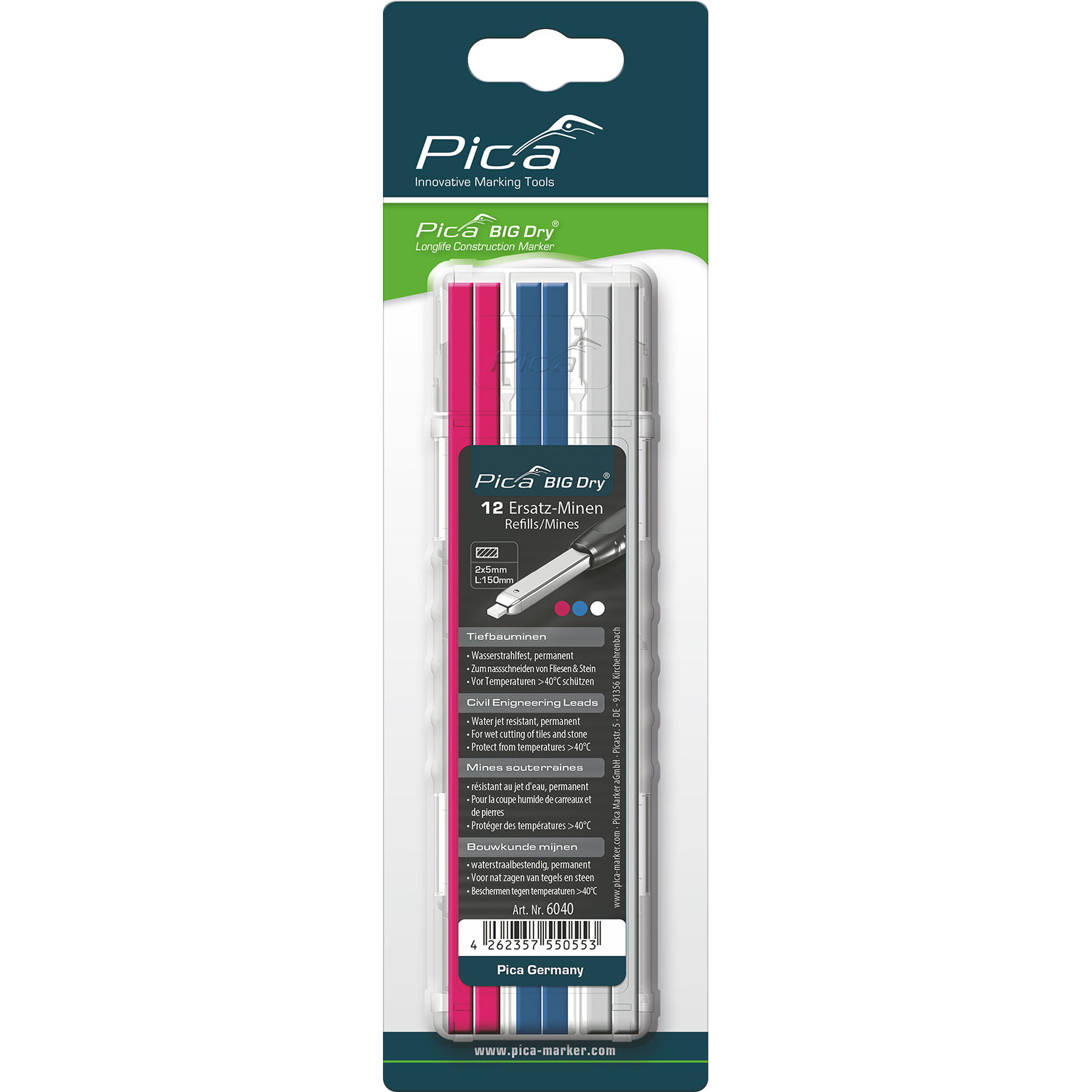 Pica Big Dry Refill Set Special Ass. Colors Permanent - Sb