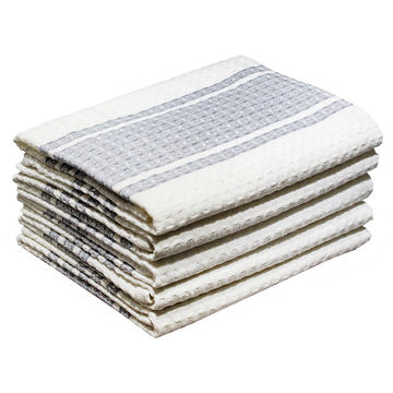 Bunty's Kitchen Towel - Design 2016 - 050x075cms - (05 Pc Pack) - Stripes - Quarry