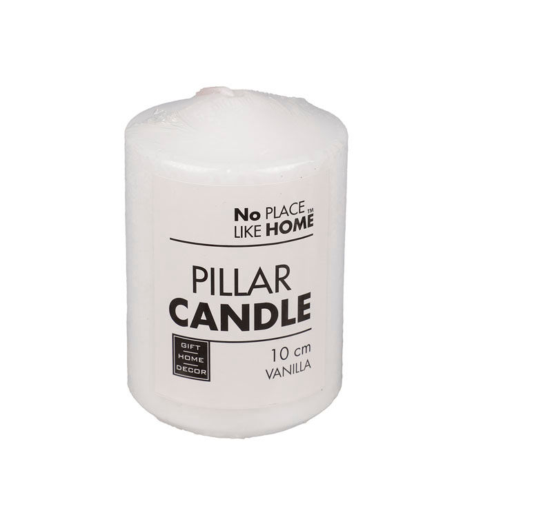 Pillar Candles - Scented - White - 10cm x 7cm - 8 Pack